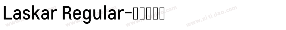 Laskar Regular字体转换